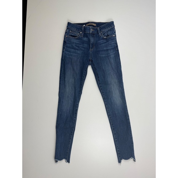 Joe's‎ Jeans The Charlie Ankle Skinny Frayed Hem Dark Wash Women's Size 25 - Picture 1 of 6